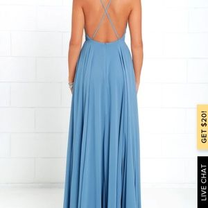 MYTHICAL KIND OF LOVE SLATE BLUE MAXI DRESS